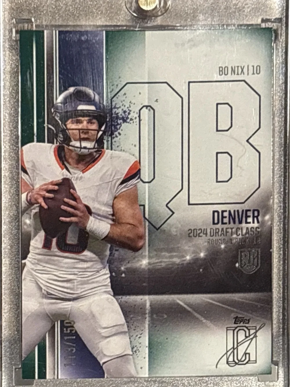 Topps Denver Bo Nix QB Football Rookie Card - LE 113/150